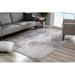 White 120 x 84 x 0.5 in Area Rug - Canora Grey Girish Damask Machine Woven Cotton/Area Rug in Light Gray/Ivory Polyester | Wayfair