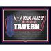 Washington Capitals 12'' x 16'' Personalized Framed Neon Tavern Print