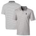 Men's Cutter & Buck Gray Kansas Jayhawks Big Tall Forge Tonal Stripe Stretch Polo