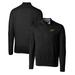 Men's Cutter & Buck Black George Mason Patriots Lakemont Tri-Blend Big Tall Quarter-Zip Pullover Sweater