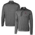 Men's Cutter & Buck Steel Alabama Crimson Tide Vault Big Tall Stealth Quarter-Zip Pullover Top