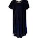 Lularoe Dresses | Lularoe Blue Velour/Velvet Dress Simply Comfortable Size Xs | Color: Blue | Size: Xs