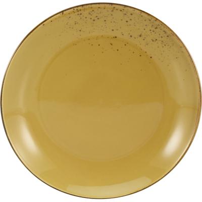 Speiseteller CREATABLE "Essteller NATURE COLLECTION", gelb (curry), Ø:27cm, Steinzeug, Speiseteller, Teller Set für 6 Personen, Ø 27 cm, Steinzeug, flache Teller Image