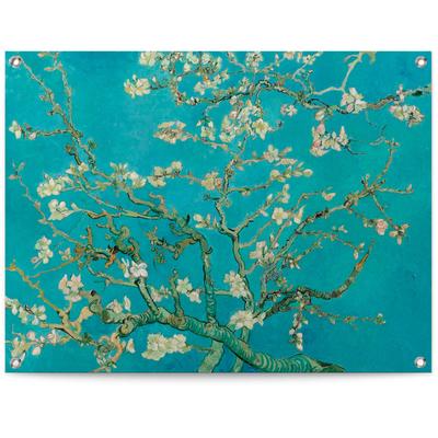 Poster REINDERS "Mandelblüte - Vincent van Gogh", blau (farbe bild(er): blau), B:80cm H:60cm T:0,1cm, Leinwand, Bilder Image