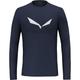 Salewa Herren Solidlogo DRY Longsleeve (Größe S, blau)