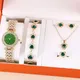 Ensemble de montres de luxe pour femmes bijoux en cristal pour petite amie cadeaux pour femmes