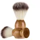 Brosse de rasage avec manche en bois pour hommes cheveux de blaireau naturels outil de rasage