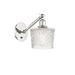 Beachcrest Home™ Shauna 1 - Light Dimmable Armed Sconce Glass/Metal in Gray | 12.25 H x 6.5 W x 13.25 D in | Wayfair