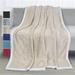 Tirrinia Super Soft Velvet Plush Throw Blanket 50"x 70", Reversible Fuzzy Solid Blanket | Wayfair K8023GY