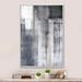 17 Stories Grey Meets White Abstract Art - Modern & Contemporary Canvas Artwork Canvas in Black/White | 20 H x 12 W x 1 D in | Wayfair