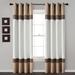 Lush Decor Alexander Color Block Light Filtering Window Curtain Panel Set