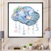 Zoomie Kids Cute Elephant Sleeping - Children"s Art Canvas Artwork Canvas, Cotton in Blue/Gray/White | 30 H x 30 W x 1 D in | Wayfair