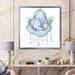 Zoomie Kids Cute Elephant Sleeping III - Children"s Art Canvas Wall Decor Canvas, Cotton in Blue/Pink/White | 16 H x 16 W x 1 D in | Wayfair