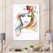 House of Hampton® Stylish Fashionista In Vibrant Colors VII - Glam Canvas Wall Decor in White | 20 H x 12 W x 1.5 D in | Wayfair