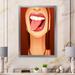 House of Hampton® Sensual Lips Of Glamour Woman Portrait VI - Glam Canvas Wall Decor Canvas in White | 36 H x 24 W x 1 D in | Wayfair
