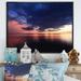 Highland Dunes Dramatic Panoramic Tropical Sunset - Nautical & Coastal Canvas Wall Art Canvas in Blue/Pink/Yellow | 8 H x 12 W x 1 D in | Wayfair