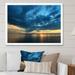 Highland Dunes Dramatic Coastal Vivid Sky - Nautical & Coastal Canvas Wall Decor Canvas in Blue/Yellow | 8 H x 12 W x 1 D in | Wayfair