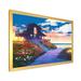 Highland Dunes Video Game Seascape On Beach House - Nautical & Coastal Canvas Wall Decor Plastic in Blue/Red | 34 H x 44 W in | Wayfair