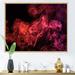 Wrought Studio™ And Black Mystical Storm - Modern Canvas Wall Art Plastic in Red | 34 H x 44 W x 1.5 D in | Wayfair