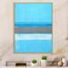 Highland Dunes Gray And Blue Colorfield - Modern & Contemporary Canvas Wall Decor Canvas in White | 36 H x 24 W in | Wayfair