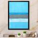 Highland Dunes Gray And Blue Colorfield - Modern & Contemporary Canvas Wall Decor Metal in Blue/Gray/Green | 40 H x 30 W in | Wayfair