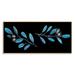 Winston Porter Olive Plant - Painting on Canvas Metal in Black/Blue/Green | 16 H x 32 W x 1 D in | Wayfair 99395384EC9C4671BFC86BD332CBE876