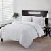 Ebern Designs Earlisa Embossed 2 Piece Comforter Set Polyester/Polyfill/Microfiber in White | Full/Queen Comforter | Wayfair