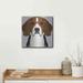 Trinx Luxe Art 'Beagle Wearing Hipster Glasses 2' Beagle Wearing Hipster Glasses 2 by - Graphic Art on in Brown/White | Wayfair