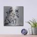 Alcott Hill® Luxe Metal Art 'Jumper Grey' By Renee Gould, Metal Jumper Grey by - on Metal in Gray | 12 H x 12 W x 0.13 D in | Wayfair