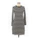 Old Navy Casual Dress - Sweater Dress: Ivory Stripes Dresses - Women's Size Medium