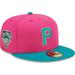 Men's New Era Pink/Green Pittsburgh Pirates Cooperstown Collection 2006 MLB All-Star Game Passion Forest 59FIFTY Fitted Hat