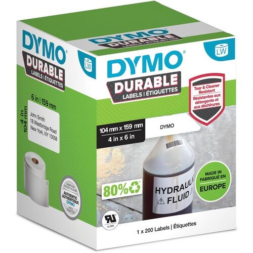 DYMO LW 2112287 Haftetiketten 104 x 159 mm Weiß 200 Stück Image