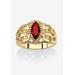 Women's Simulated Birthstone Gold-Plated Filigree Ring by PalmBeach Jewelry in July (Size 6)