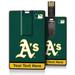 Oakland Athletics Personalized Credit Card USB Drive