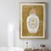 Alcott Hill® Golden Urn I Premium Framed Canvas - Ready To Hang Canvas, Solid Wood in White | 36.5 H x 26.5 W x 1 D in | Wayfair