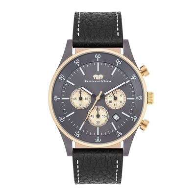 Rhodenwald & Söhne Chronograph Goodwill in Gelbgold/Anthrazit Echtleder Schwarz 215,0 mm Herren Image