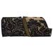 The Holiday Aisle® Box Net Jute Nestle Wired Ribbon Fabric in Black/Brown | 4 H x 4 W x 4 D in | Wayfair 7E6BA3E422534C699F0264B7F1533C6F