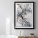 Ivy Bronx Marble Trance Premium Framed Print - Ready To Hang 47132 Paper, Solid Wood in Blue/Brown/Gray | 36.5 H x 26.5 W x 1 D in | Wayfair