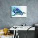 Bay Isle Home™ Epic Graffiti 'Sea Turtle' By Michelle Faber, Canv Sea Turtle by - Graphic Art on Canvas in Blue | 12 H x 16 W x 0.75 D in | Wayfair