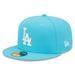 Men's New Era Blue Los Angeles Dodgers Vice Highlighter Logo 59FIFTY Fitted Hat