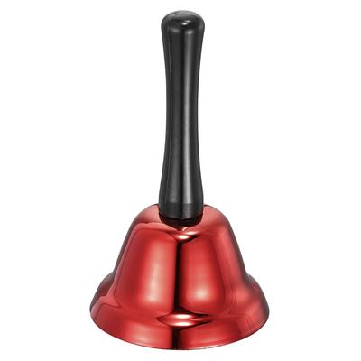 Loud Hand Bell, 75mm(2.95") Dia. Dinner Bell for Classroom, Service, Red