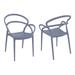 Ibis Modern Dining Armchairs (Set of 2)