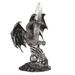 Q-Max 11.75"H Silver Dragon with Sword Statue Fantasy Decoration Figurine