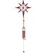 Q-Max 37" Long Purple Star Wind Chime with Copper Gem