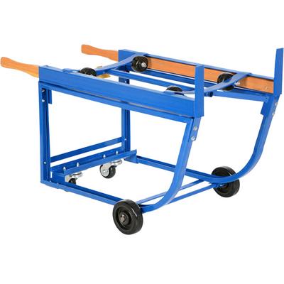 Vestil 1,000 lb. 42" x 19" x 27 1/2" Deluxe Steel Rotating Drum Cart with Polyolefin Wheels RDC-1,000-5PO