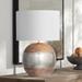 Brock Natural Wood with Silver Metal Table Lamp