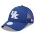 Women's New Era Blue Kentucky Wildcats 9FORTY Logo Spark Trucker Snapback Hat