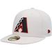 Men's New Era Khaki Arizona Diamondbacks Stone Dim Undervisor 59FIFTY Fitted Hat