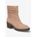 Women's Baina Bootie by Bella Vita in Almond Suede Leather (Size 7 M)