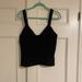 Anthropologie Tops | Anthropologie Black Tank With Keyhole Accent. Size Large. Nwt | Color: Black/Tan | Size: L